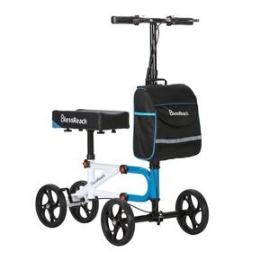 Knee Scooter for Adult Steerable Knee Walker Compact with Dual Braking System